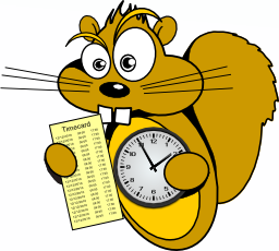 Squirrel Clock
