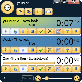 yaTimer's new look