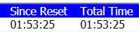 Total time and since reset columns in the timesheet report